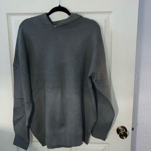 NWT ZARA Knitted Hooded Sweatshirt - LARGE